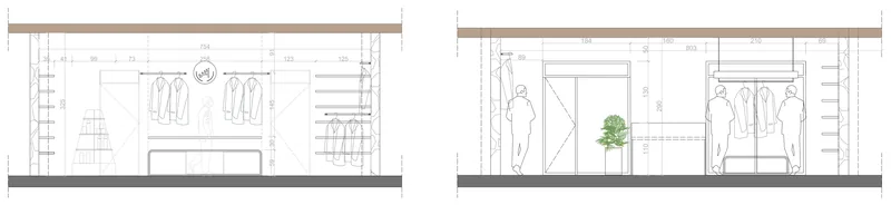 Interior elevations