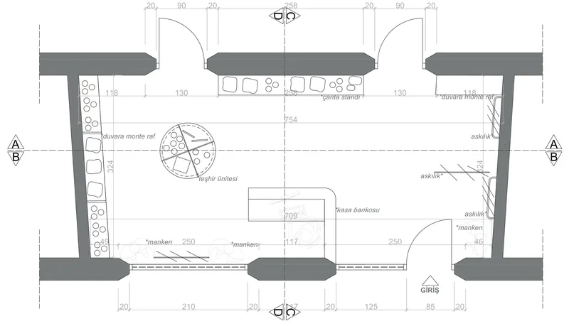 Campus shop floor plan